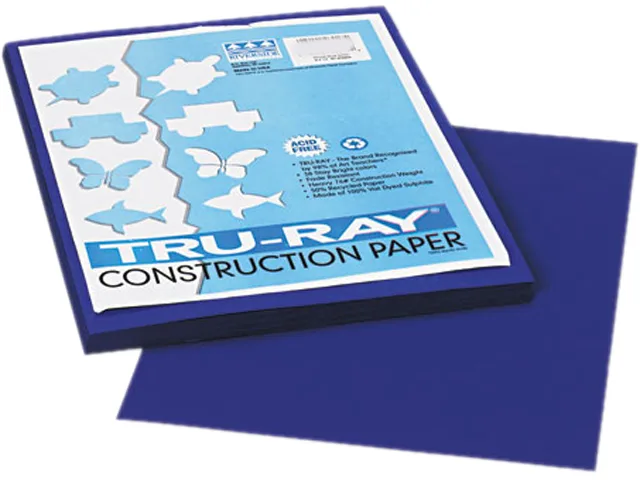 Pacon Pacon 103017 Construction Paper Royal Blue 9 x 12 76 lbs 50 Sheets — product photo