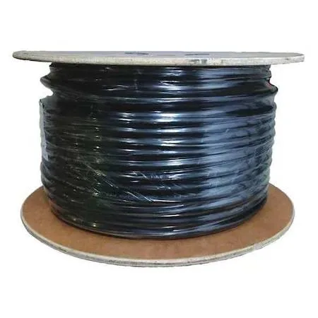 Black SJOOW portable cord, 16 AWG four conductor, CPE jacket, 250 ft reel