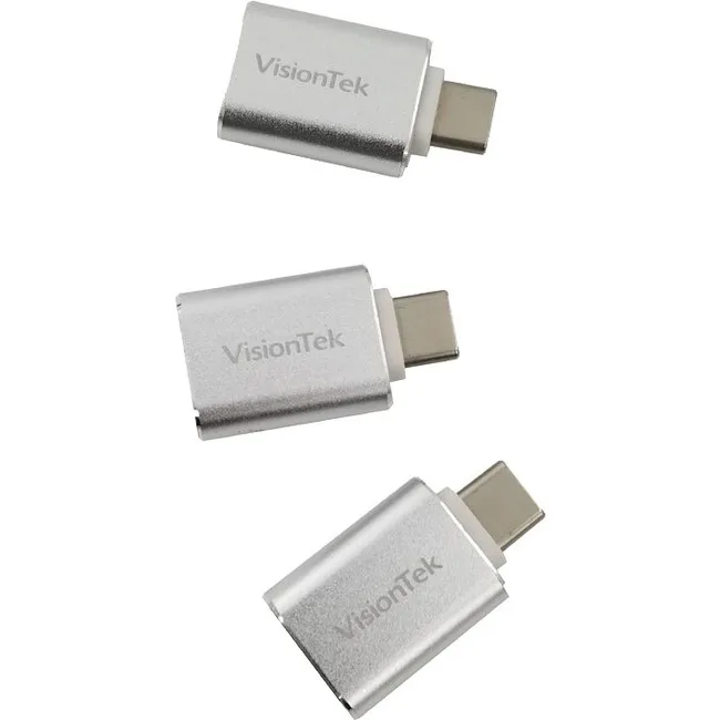 VisionTek VisionTek 901224 USB-C to USB-A 3.0 adapter 3-pack — product photo