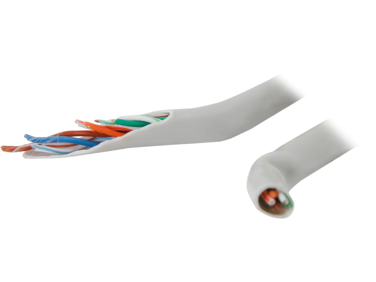 VCOM International Ltd VCOM International Ltd NC514-1000-GRAY Cat5e solid UTP network ethernet cable 1000 ft gray — product photo