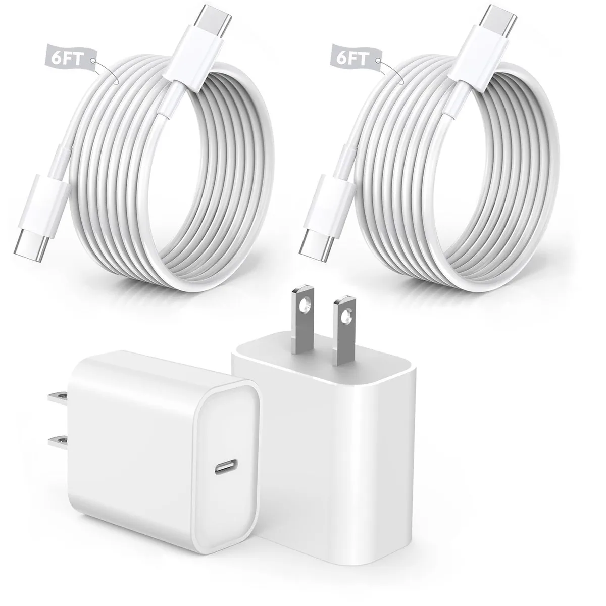 KEHIPI KEHIPI A2378 2-pack 6 ft USB C cable — product photo