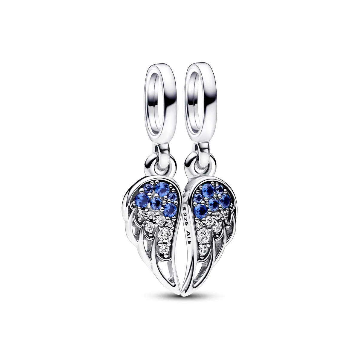PANDORA PANDORA Splittable Angel Wings Dangle Charm Sterling Silver — product photo
