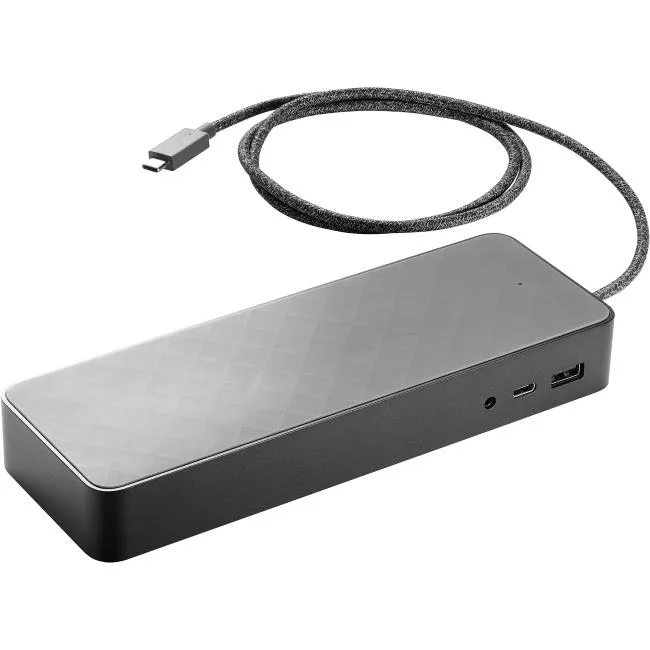 HP HP 2UF95AA#ABA 88W USB-C docking station with 4.5mm adapter — product photo
