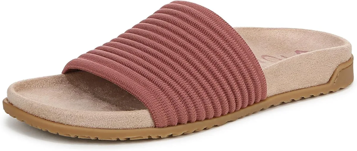 Vionic Group LLC Vionic Group LLC Evie Knit Slide Sandal Withered Rose Pink 8.5 — product photo