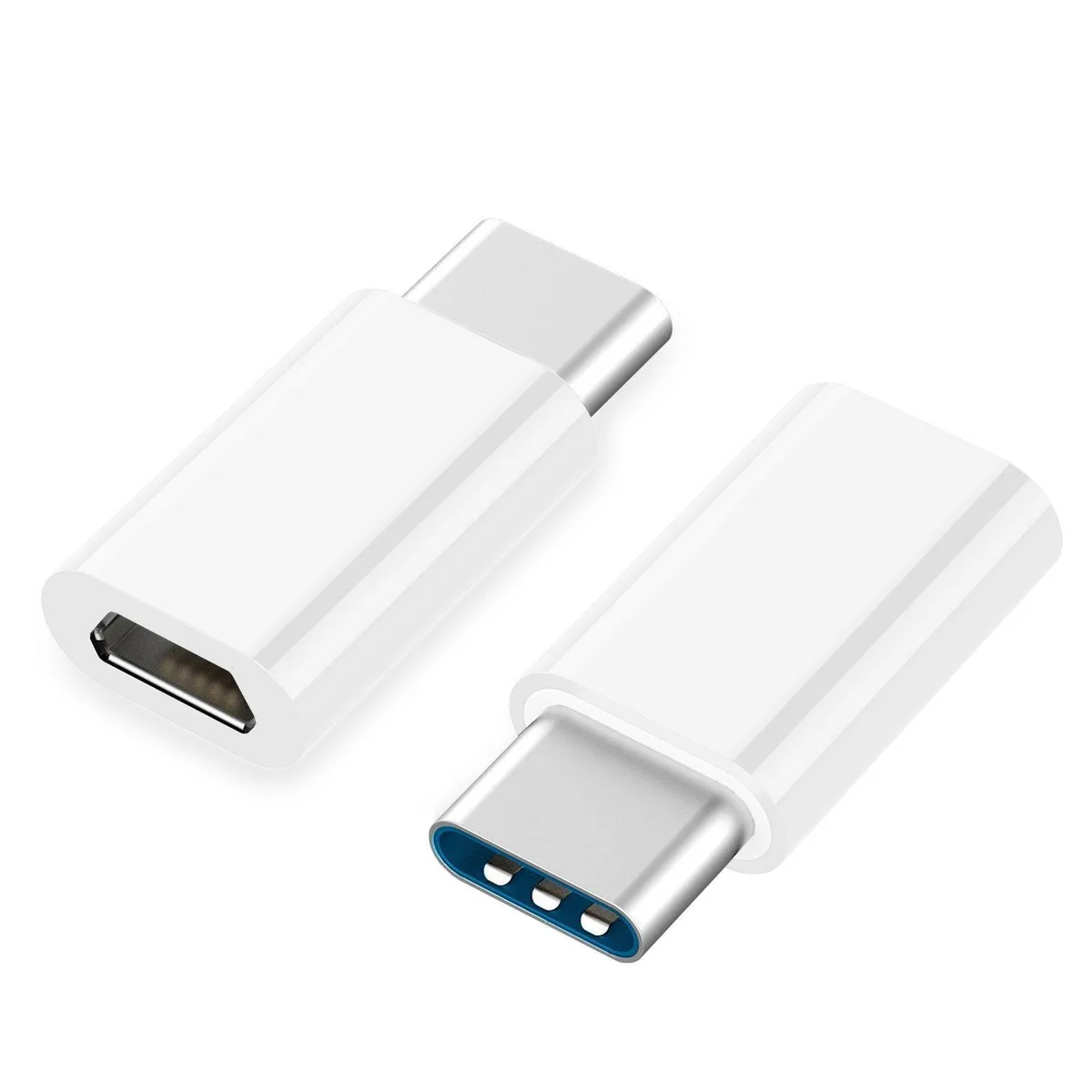 SANOXY SANOXY USB 3.1 Type C Male to Micro USB Female Adapter White 2 Pack — product photo