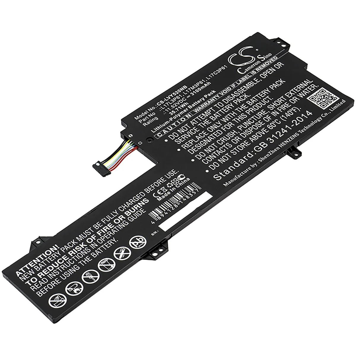 Cameron & Co Cameron & Co DS-CS-LVY520NB laptop battery 11.52V 3.1Ah — product photo