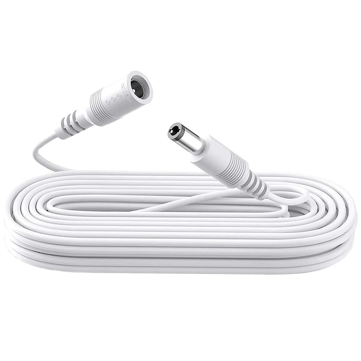  ANLINK DC-10ft-W 10ft 12V 5.5mm x 2.1mm Male-to-Female Power Extension Cord White — product photo