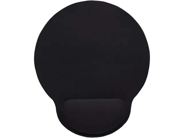 MANHATTAN MANHATTAN 434362 Gel Wrist-Rest Mouse Pad Black 9.50" x 8.00" x .15 — product photo