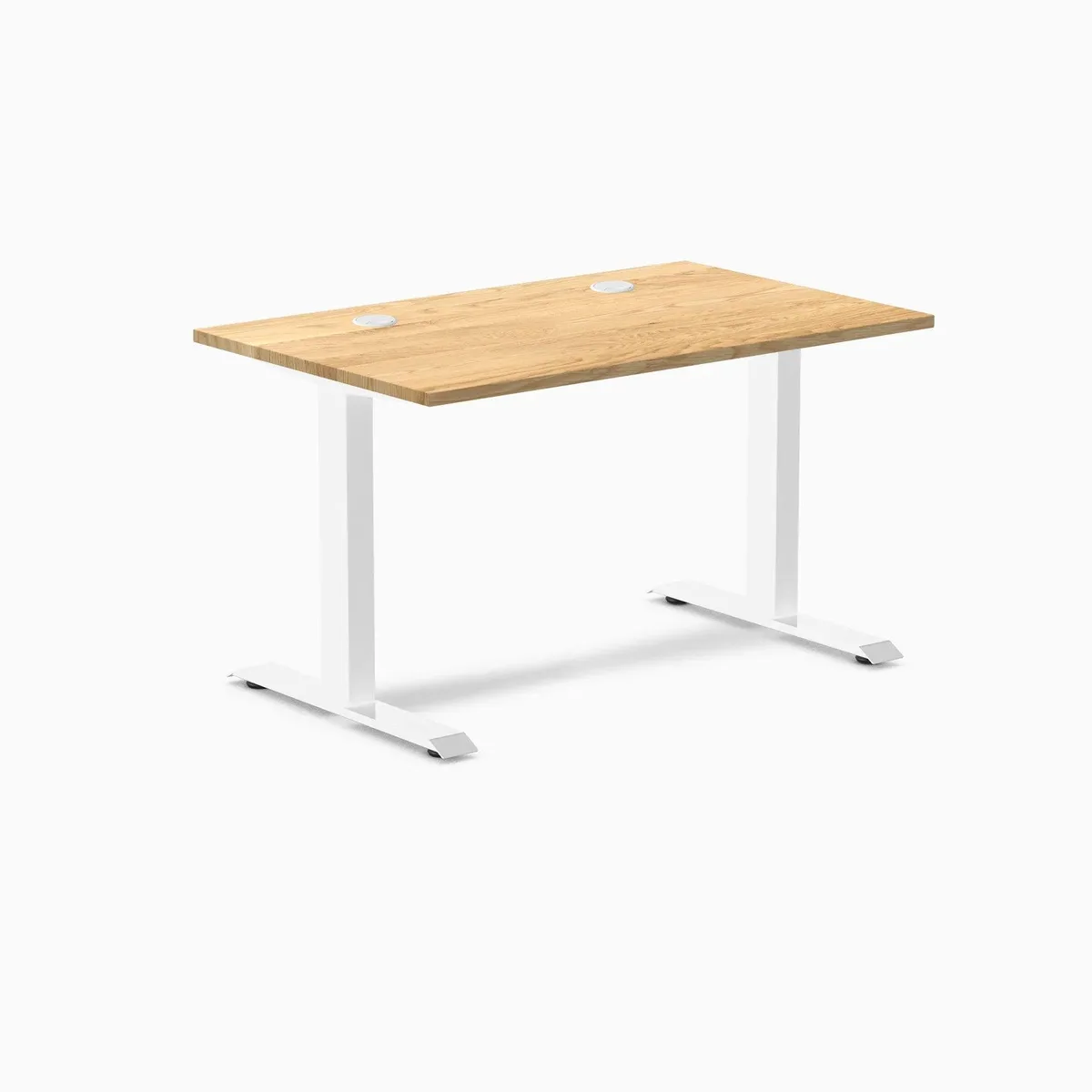 Desky Desky Zero Hardwood Office Desk White Oak 48 x 30 in White — product photo
