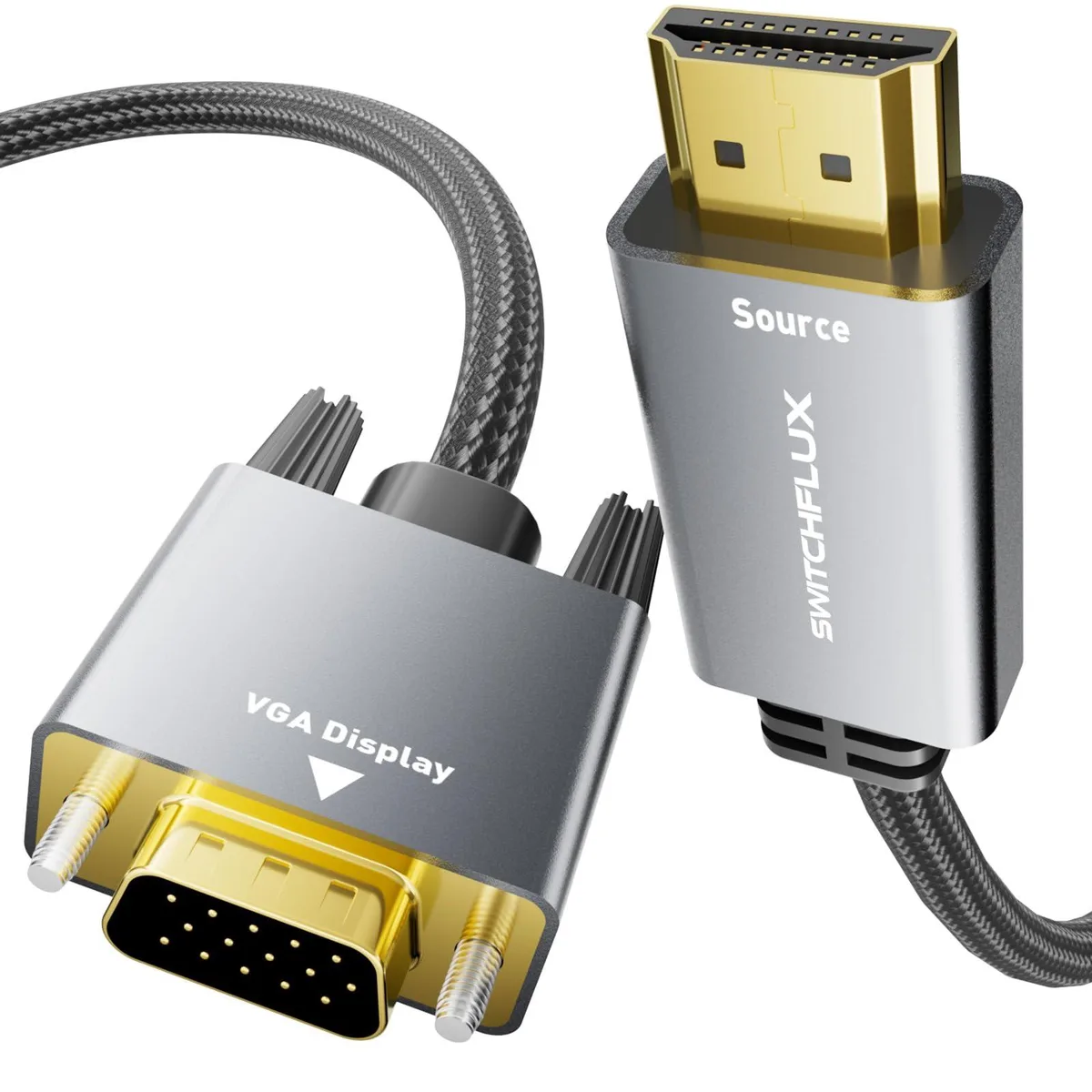  Monoprice SWITCHFLUX-HDMI-VGA-3FT HDMI to VGA Adapter Cable 3 Feet — product photo