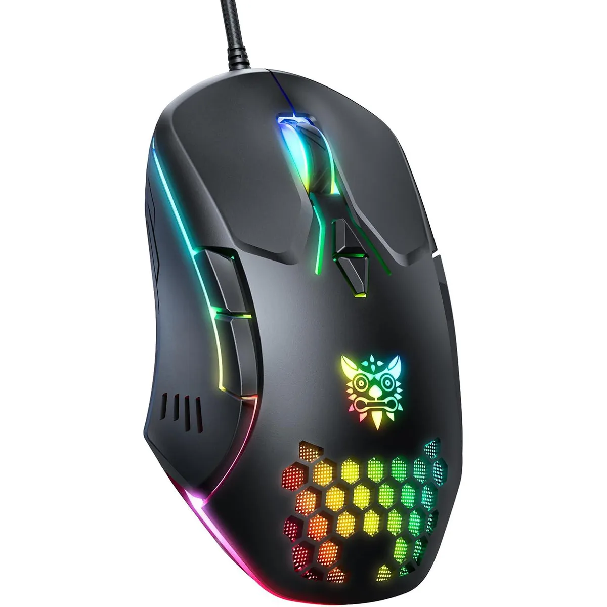 AUTYUE AUTYUE CW902 Wired Gaming Mouse 3600 DPI 7 Buttons RGB Black — product photo