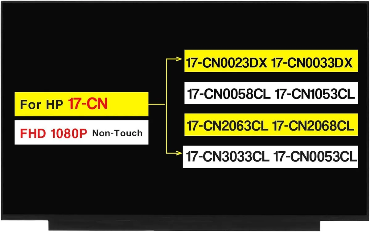 NUOLAISUN NUOLAISUN 17.3" laptop screen FHD 30 Pins 60Hz M50442-001 — product photo