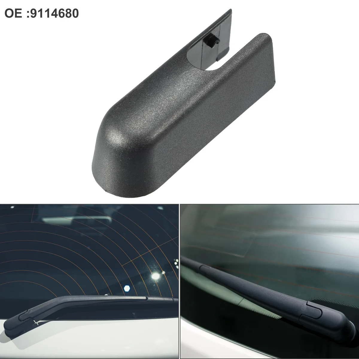 Unique-Bargains Unique-Bargains Rear Wiper Arm Cover Cap for Opel Zafira B 2005-2015 Black — product photo