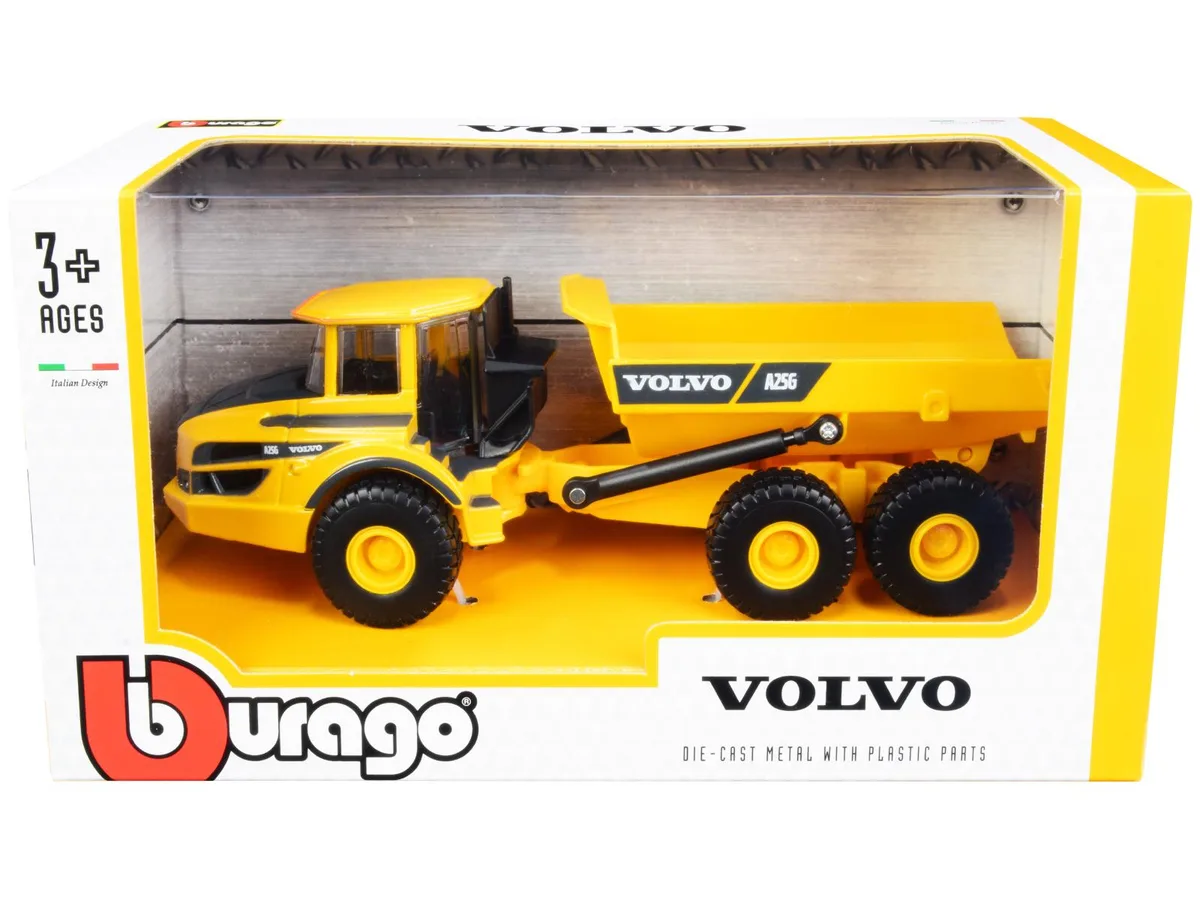 BBURAGO BBURAGO Volvo A25G Articulated Hauler Yellow 1/50 Diecast Hobby Collectible — product photo