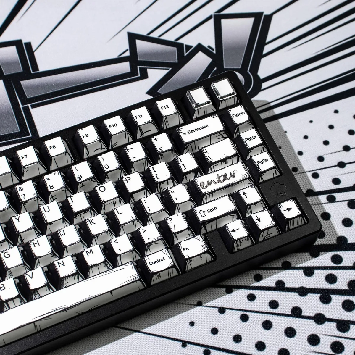 Alphacool Alphacool Retro Manga PBT Keycaps 141 Keys Cherry Profile 2 in 1 accessory — product photo