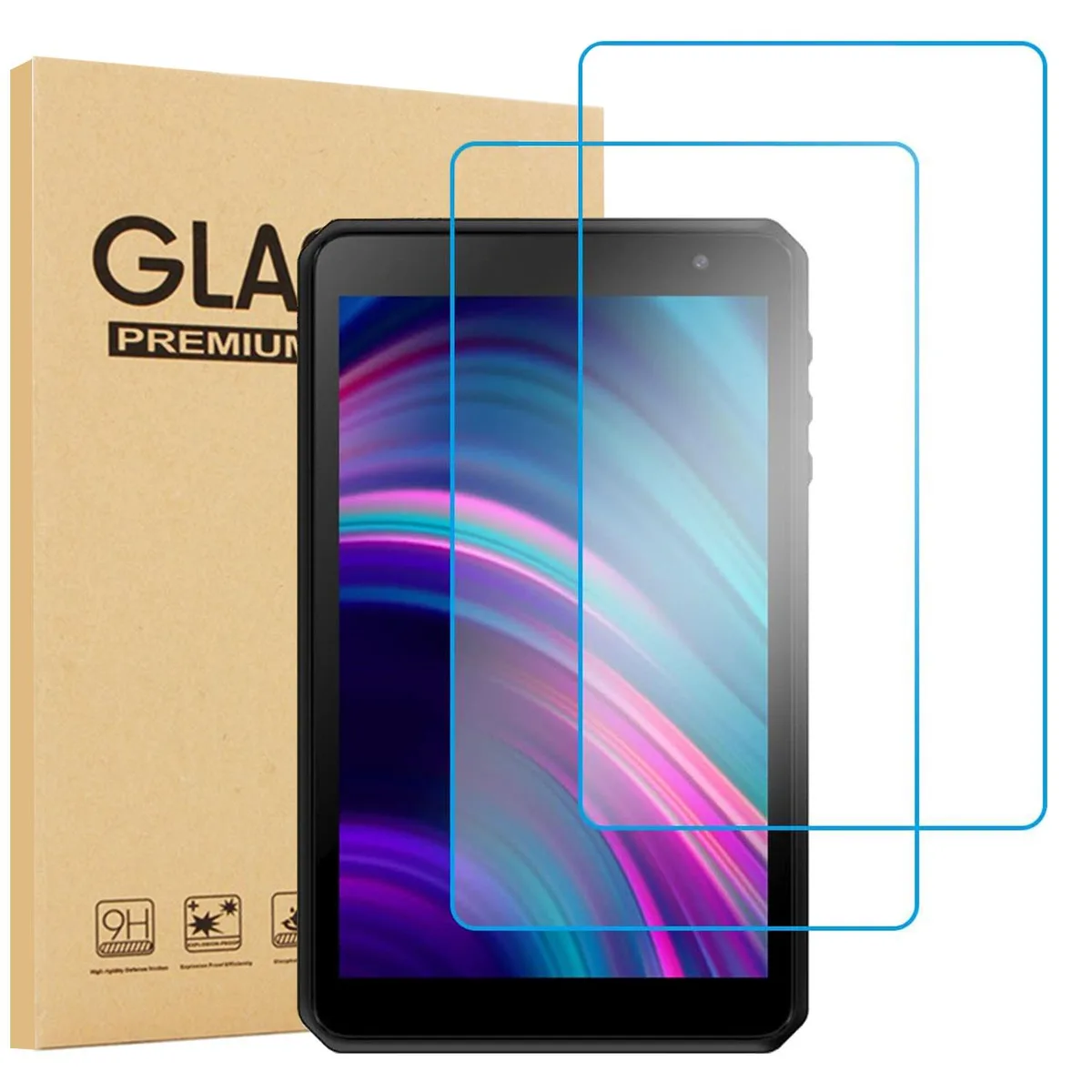 anicestore anicestore 2-Pack Tempered Glass Screen Protector for BLU M8L / M8L Plus 8" Tablet 2021-2022 — product photo