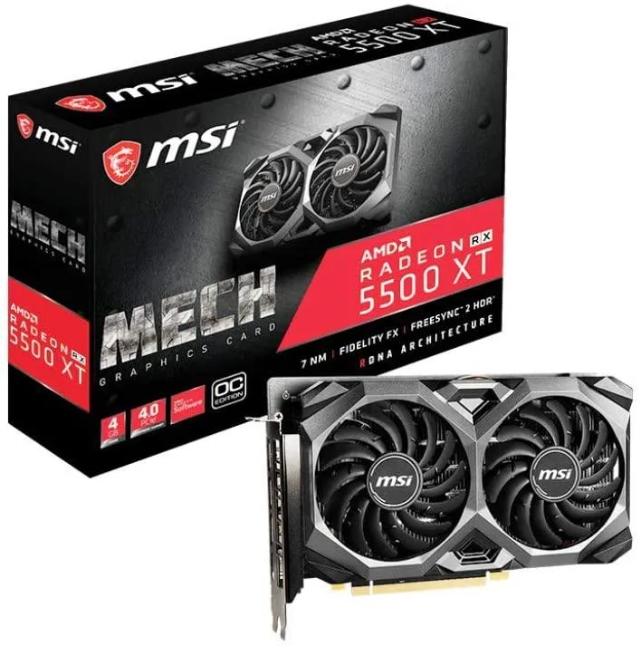 MSI MSI Radeon RX 5500 XT MECH 4G OC translator — product photo