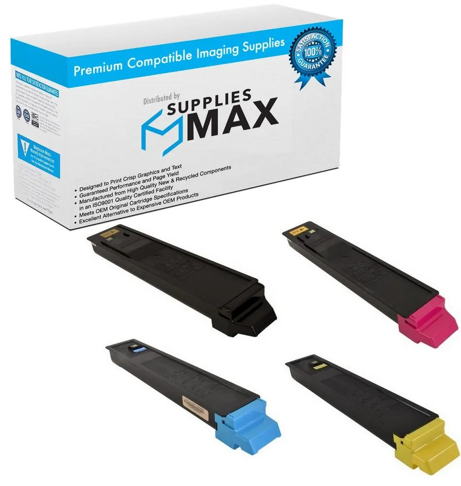 SuppliesMax SuppliesMax KYOTK-8117MP toner cartridge combo pack (BK/C/M/Y) 12000 pages — product photo