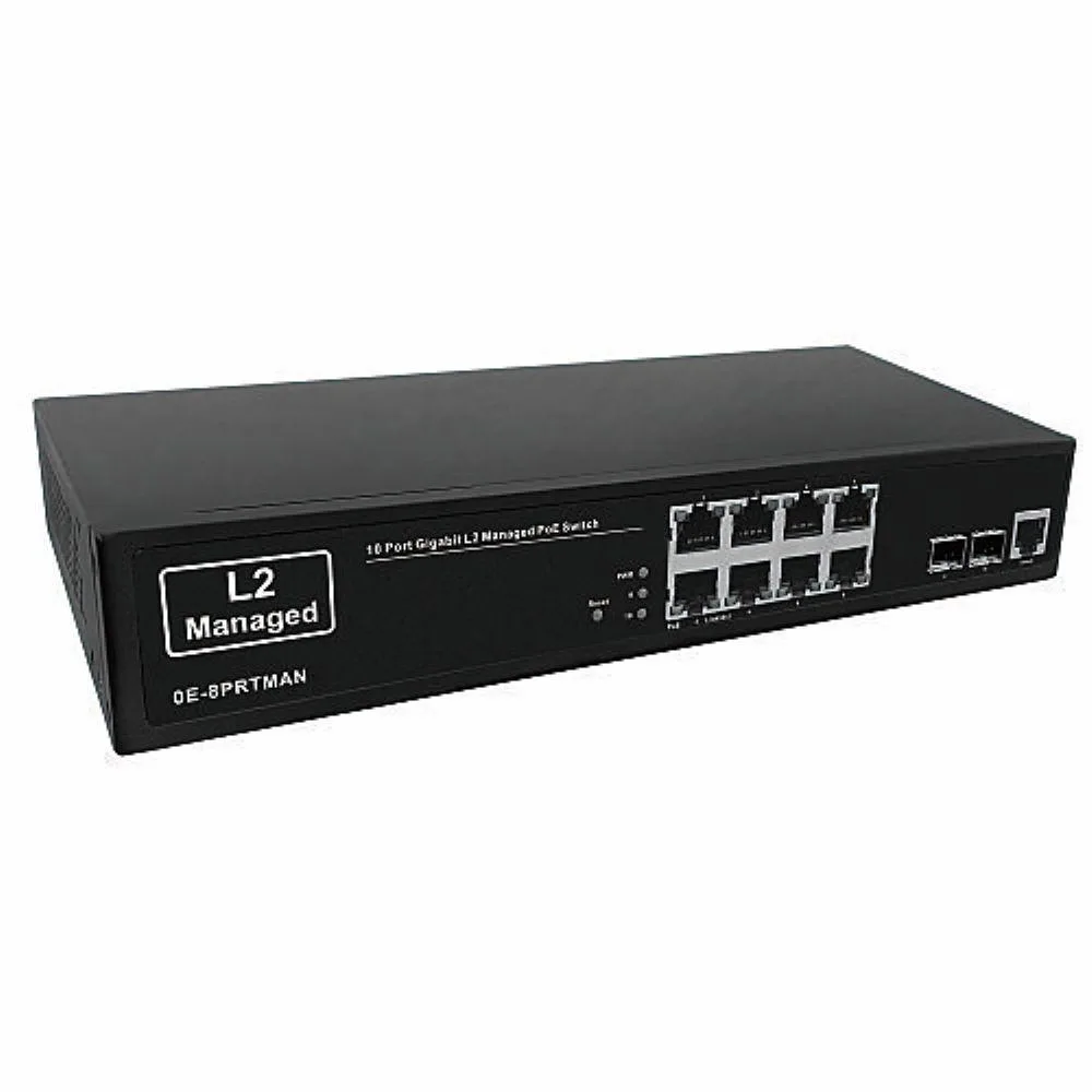 Ultratech, Inc. Ultratech, Inc. 0E-8PRTMAN 10 Port Gigabit L2 Managed PoE Switch Module — product photo