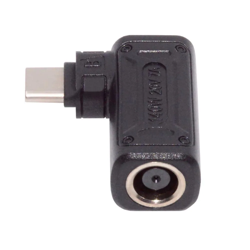 Fervit Fervit DC Jack 7.4x5.0mm to USB-C Angled 90° 140W Adapter — product photo