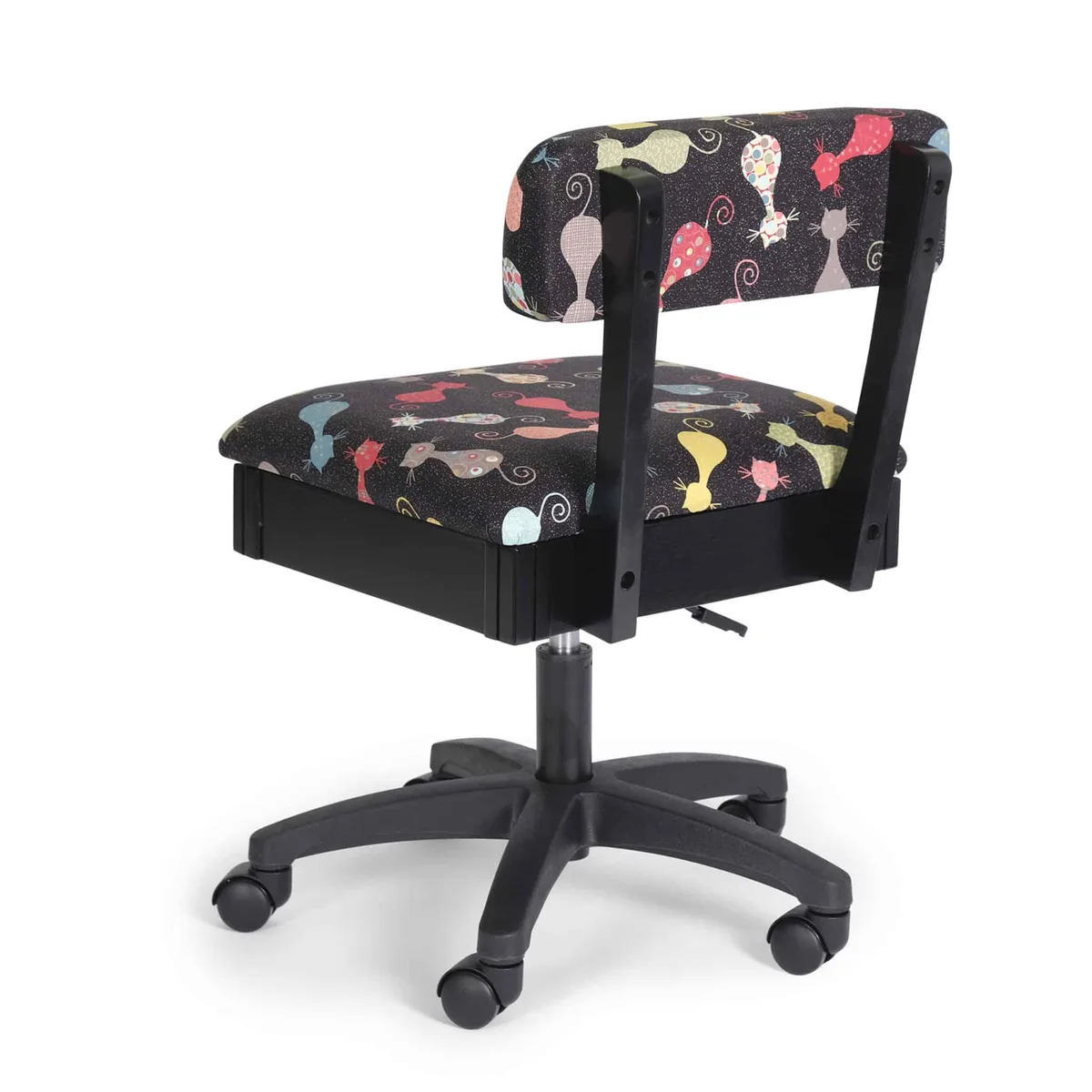 Arrow Sewing Cabinet Arrow Sewing Hydraulic Sewing Chair Cat's Meow Black — product photo