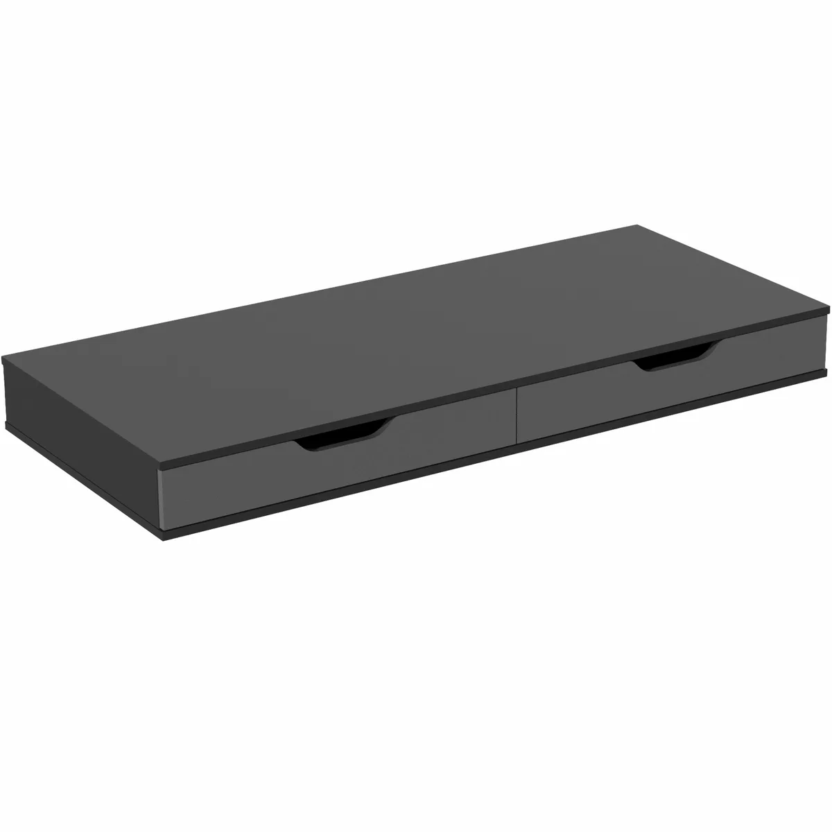 VIVO VIVO Black 55 x 24 inch Table Top with Drawers &amp; Power Strip office furniture — product photo