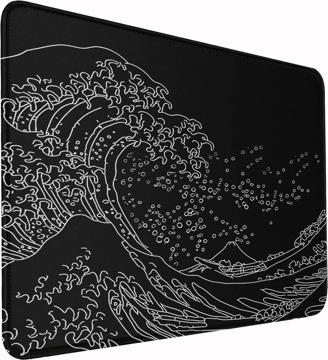  Hsmienk Wave Line Mouse Pad 370×295×3 mm — product photo