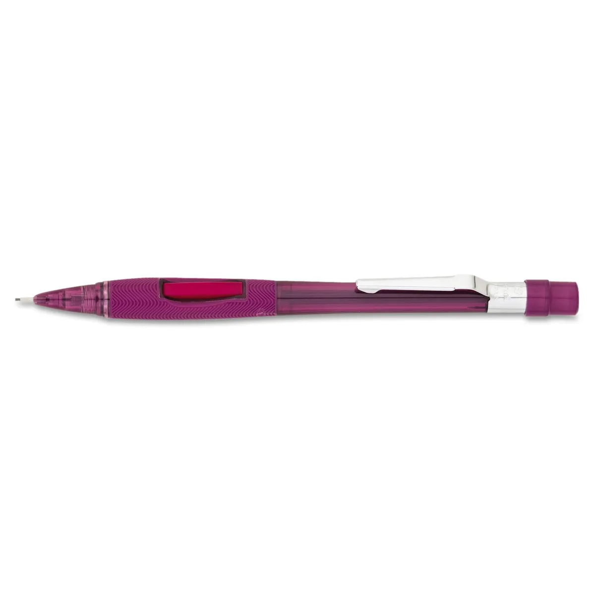 Pentel of America, Ltd. Pentel of America, Ltd. Quicker Clicker 0.9 mm mechanical pencil, transparent burgundy — product photo