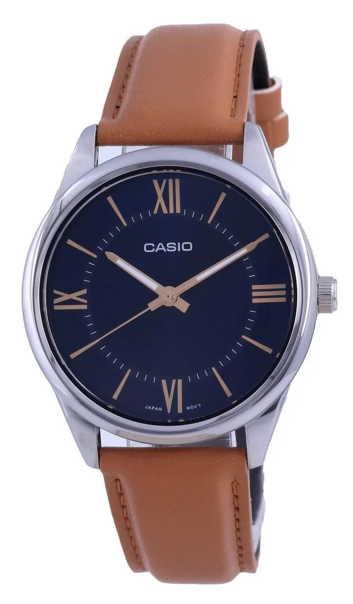 CASIO CASIO MTP-V005L-2B5 Blue Dial Stainless Steel Watch — product photo