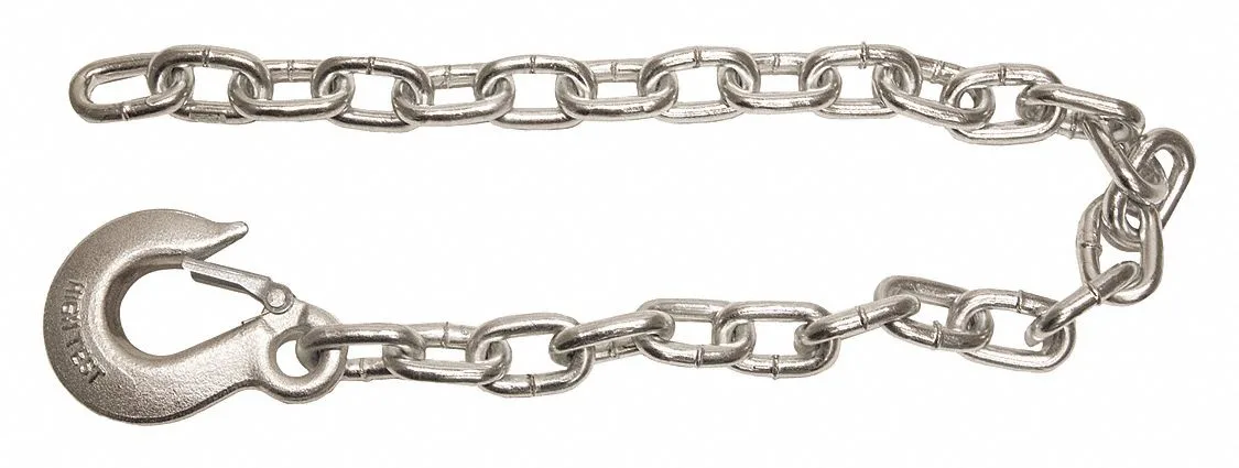 Buyers Products Company Buyers Products Company 11275 Safety Chain Silver 3/8 in 2-3/64 in W — product photo