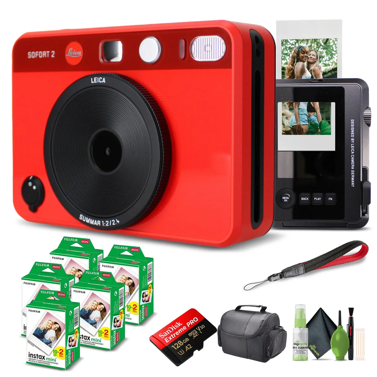 Leica Leica Sofort 2 Hybrid Instant Digital Film Camera Red 100 Sheets — product photo