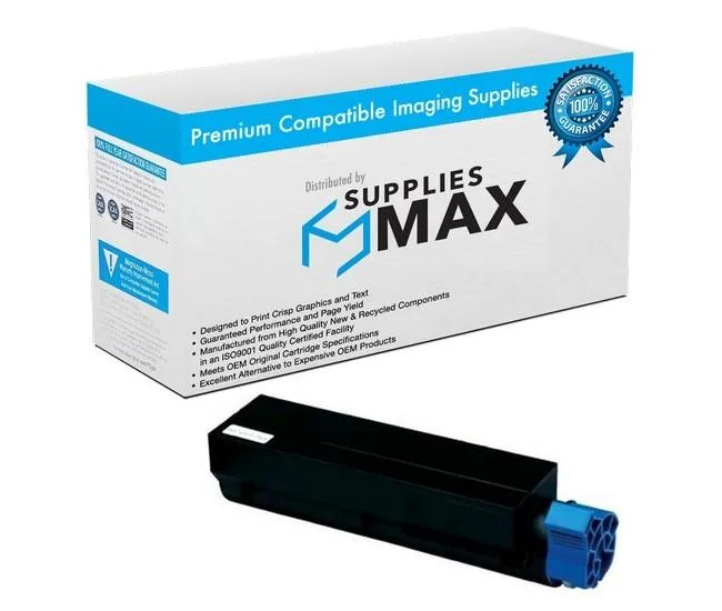 SuppliesMax SuppliesMax 45807105 Black High Yield Toner Cartridge 7000 Pages — product photo