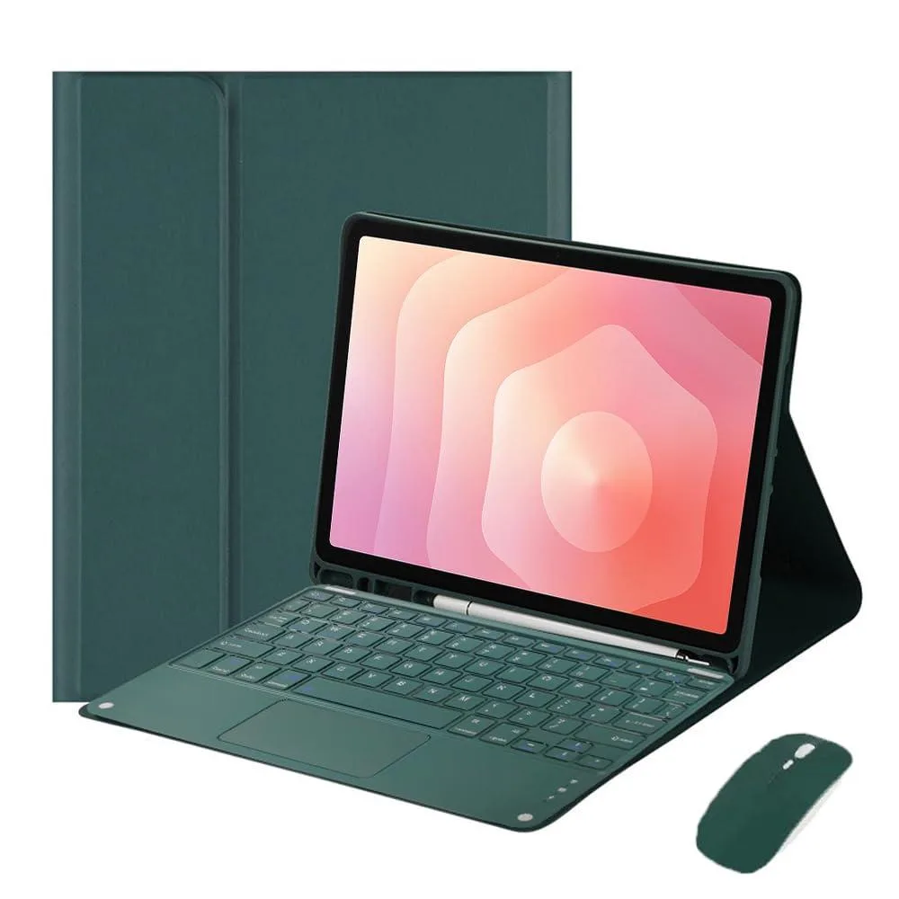 Timoom Timoom Detachable Bluetooth Keyboard Case with Trackpad for Galaxy Tab S11 11" SM-X730/SM-X736B Green — product photo