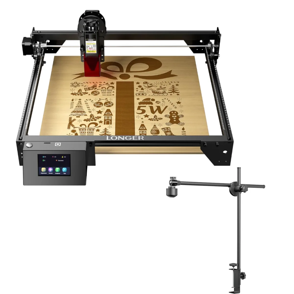 LONGER LONGER RAY5 5W Laser Engraver &amp; 8MP Lightburn Camera Module — product photo
