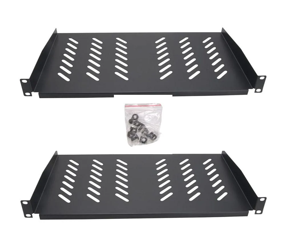 Cables Direct Online Cables Direct Online 2-Pack Vented 1U Server Shelf 19" 250mm Deep — product photo
