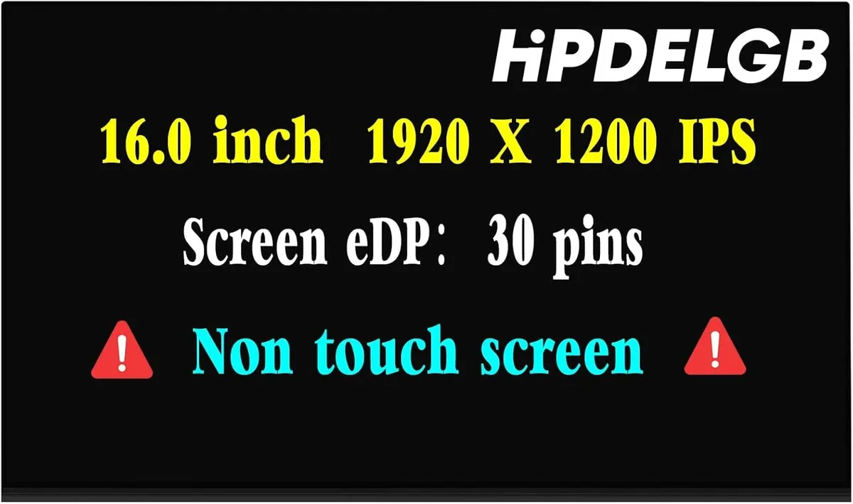 NUOLAISUN NUOLAISUN 1920x1200 60Hz 30-pin LCD laptop screen — product photo