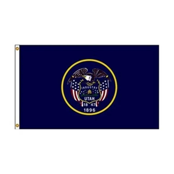 Utah state flag, 5 by 8 foot nylon, header and grommets