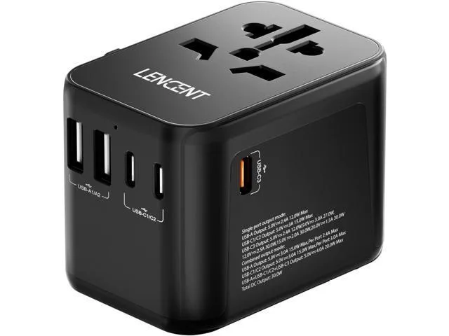 LORDWORLD LORDWORLD 30W GaN III Universal Travel Adapter — product photo