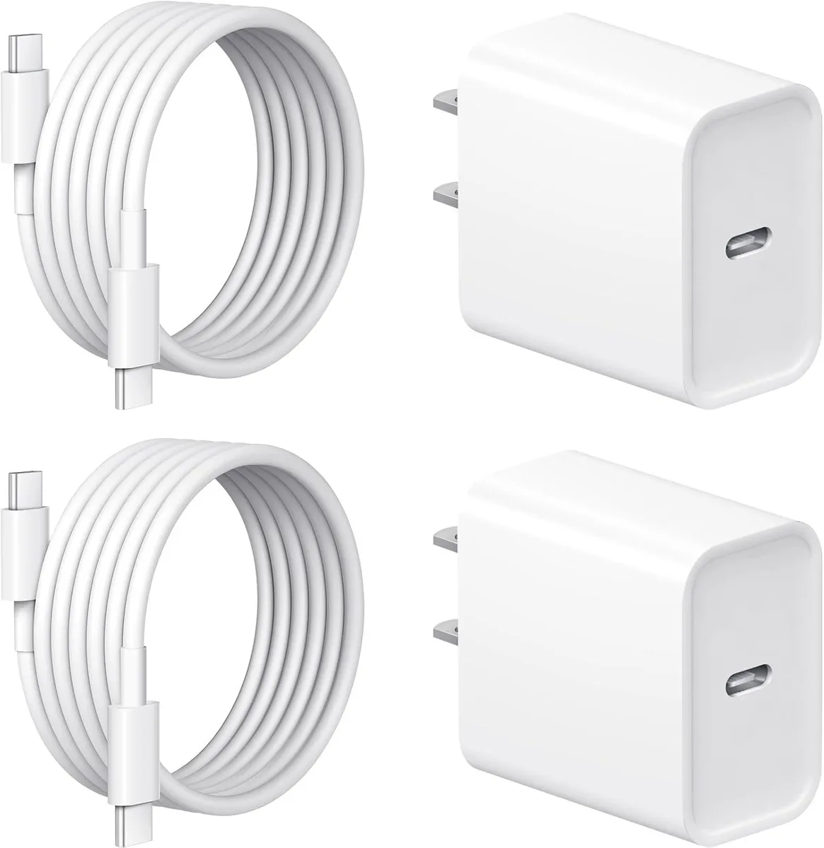 ONITOON ONITOON 20W USB-C Wall Charger 2+2Pack 6ft Cable — product photo
