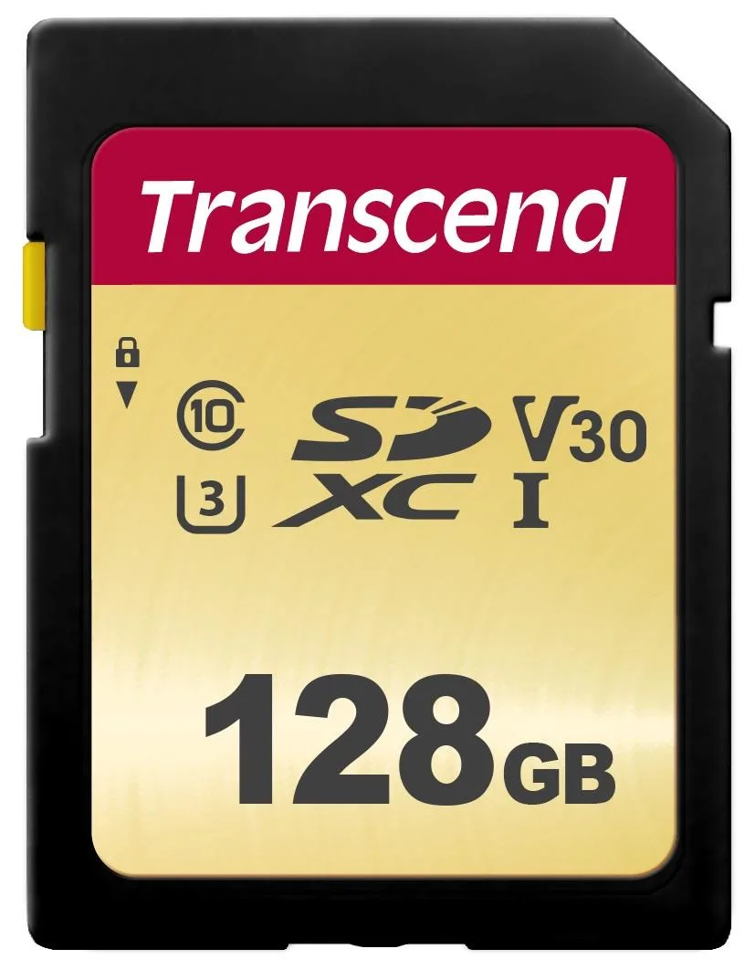 Transcend Transcend 500S 128GB SDXC UHS-I U3 V30 Memory Card 95MB/s — product photo