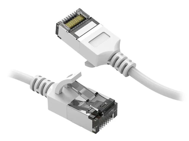 Nippon Labs Nippon Labs 60CAT8-1-30WT 1 ft Cat8 network ethernet cable 30AWG U/FTP 40Gbps 2000MHz white — product photo