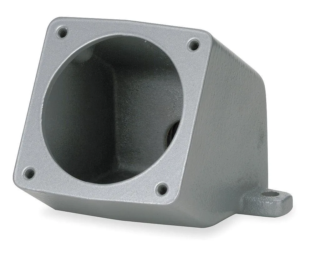 Hubbell Incorporated Hubbell Incorporated MB601007W Angle Back Box 60/100A 15 Degrees Gray — product photo