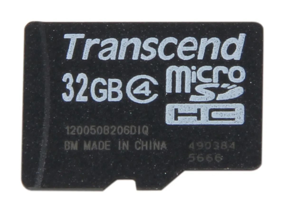 Transcend Transcend TS32GUSDC4 32GB microSDHC Class 4 memory card — fotografija izdelka