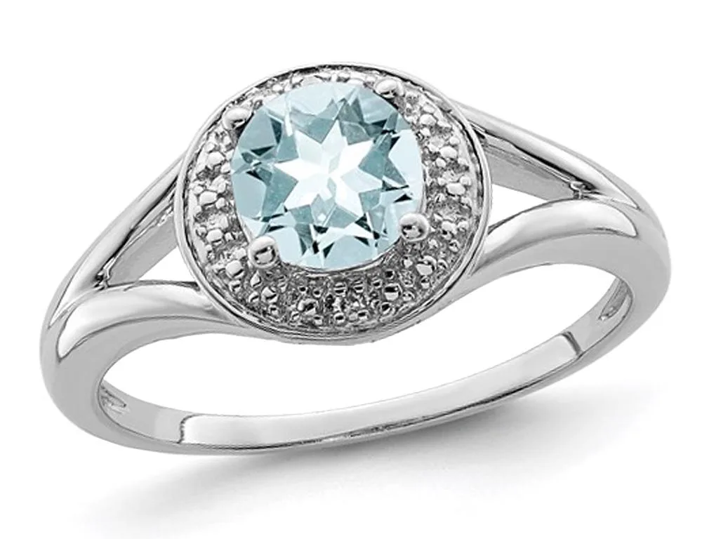 Gem &amp; Harmony Gem &amp; Harmony 7/10 Carat Aquamarine Ring Sterling Silver — product photo