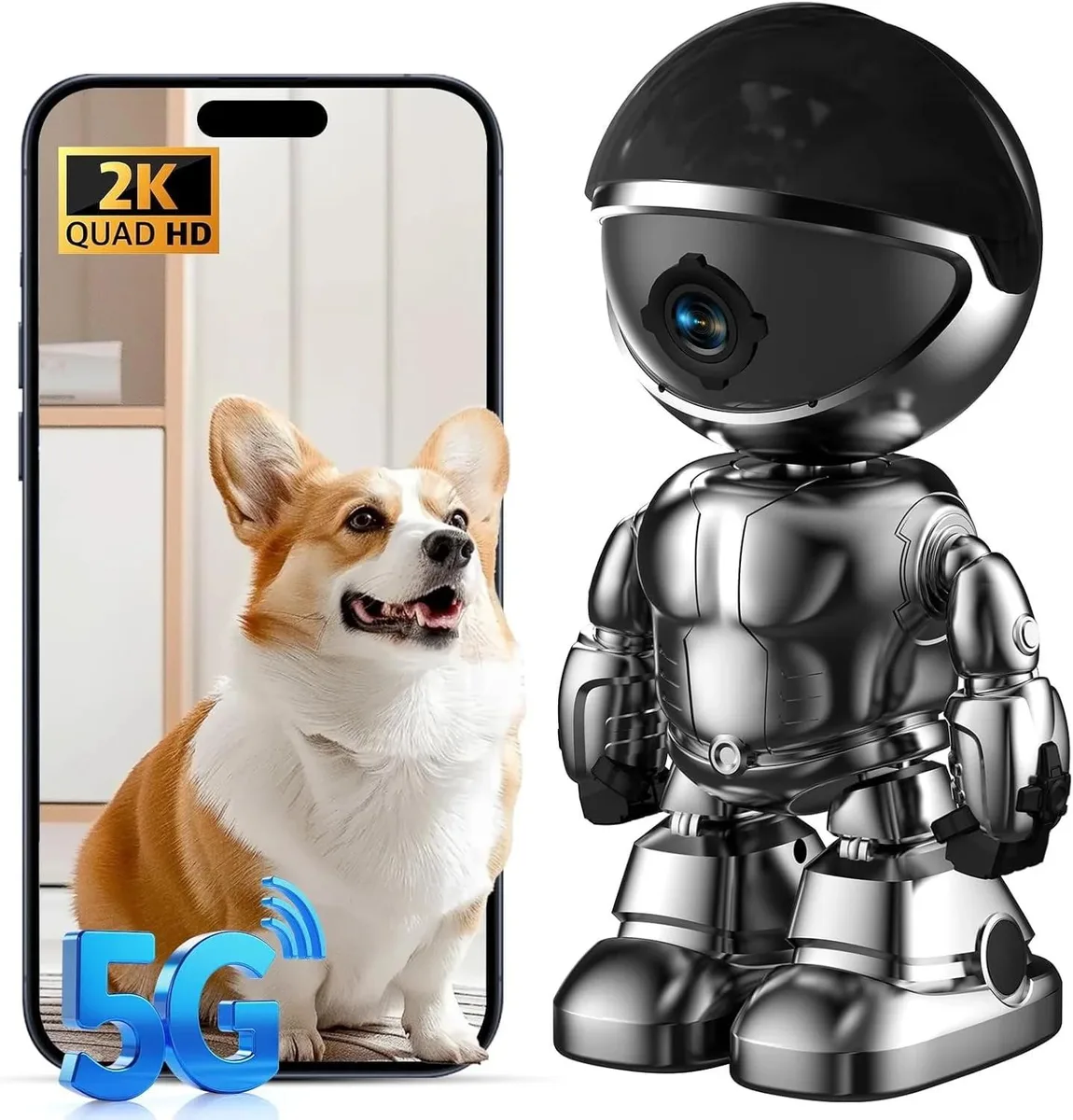 Picturesky Picturesky Indoor Camera 2K Dual Band 360° Pan 110° Tilt — product photo