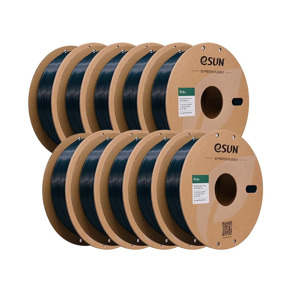 eSUN eSUN PLA+ Filament 1.75mm Green 10KG 10 Spool Pack — product photo