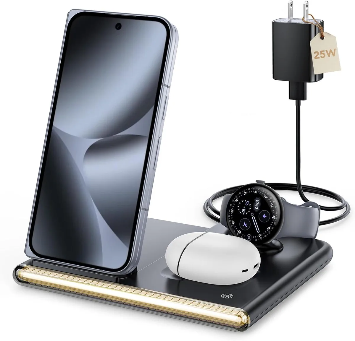 Luisport Luisport 4-in-1 Wireless Charging Station with Night Light — product photo