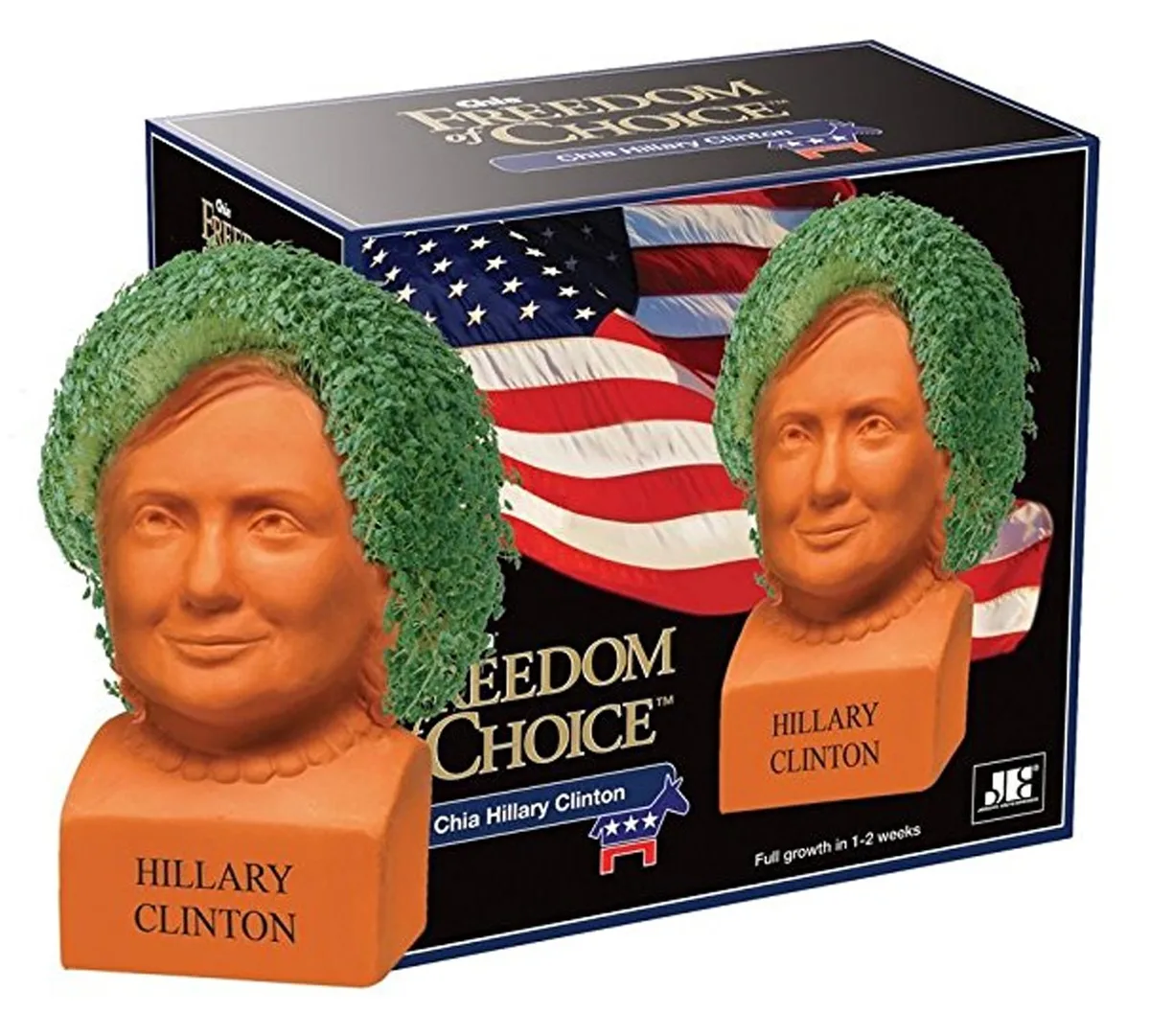 Joseph Enterprises Joseph Enterprises CP117-01 Chia Planter Hillary Clinton — product photo