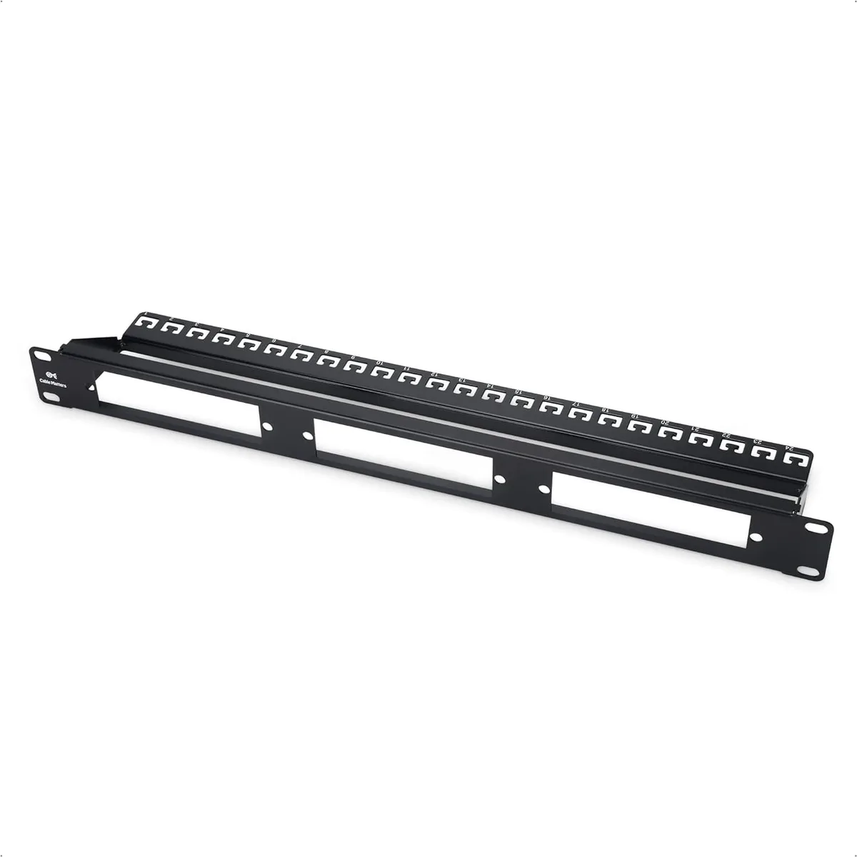 PISKEKAT PISKEKAT 1U 19" Blank Fiber Patch Panel 3 LGX Slots Black — product photo