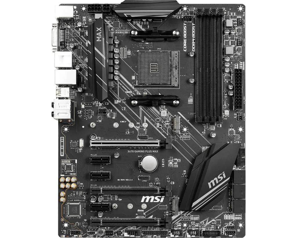 MSI MSI X470 GAMING PLUS MAX AMD motherboard — product photo